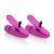 Nipplettes Vibrating Adjustable Nipple Clamps (Pink)