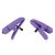 Nipplettes Vibrating Adjustable Nipple Clamps (Purple)
