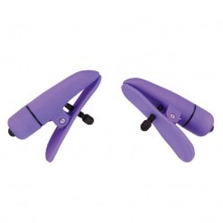Nipplettes Vibrating Adjustable Purple Nipple Clamps