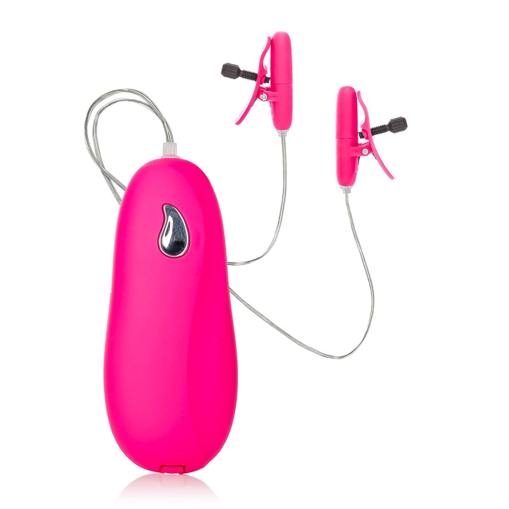 Vibrating Heated Nipple Teasers (Pink)